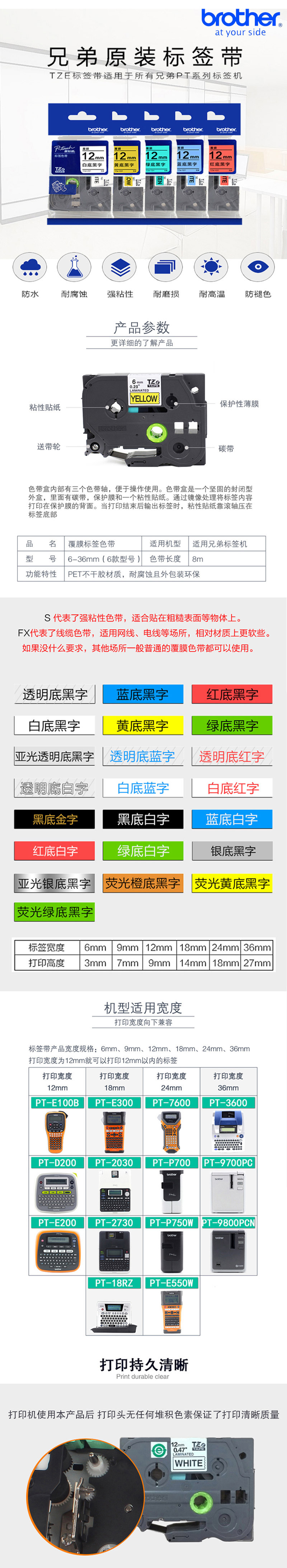 ֵ 12mm TZe-S631 ǩɫƵ׺1