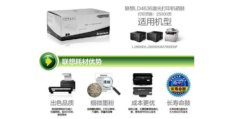 3 Lenovo LD4636 ɫ LJ3600DN LJ3650DN LJ7900DNFӡ